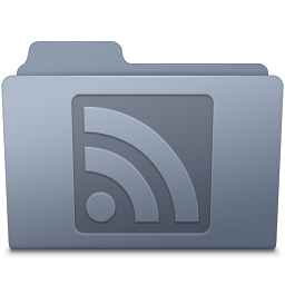 RSS Folder Graphite Icon 256x256 png